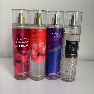 Bath and Body Works fragrance mist lot bundle